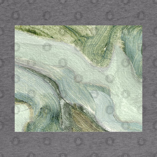 Mint Green Abstract Art by Go Abstract Art